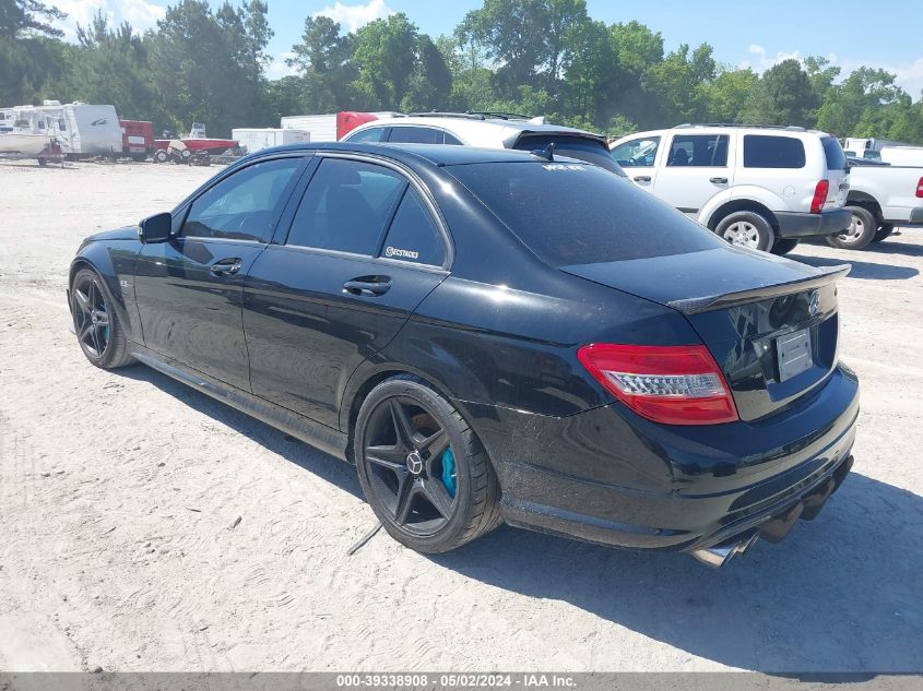 2010 Mercedes-Benz C 63 Amg VIN: WDDGF7HB3AF437653 Lot: 39338908