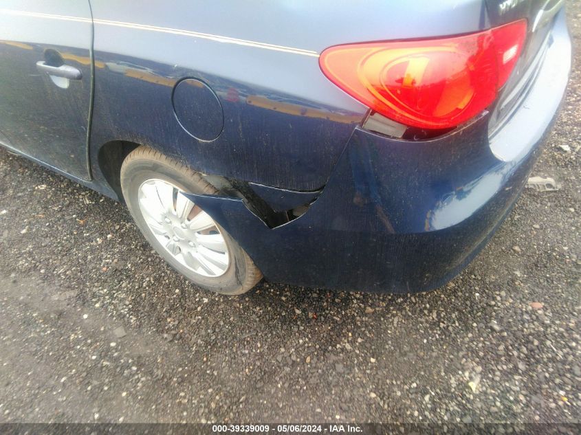 KMHDU4AD9AU858782 2010 Hyundai Elantra Blue/Gls/Se