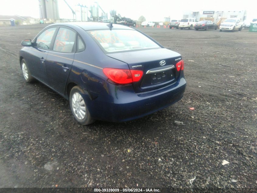 2010 Hyundai Elantra Blue/Gls/Se VIN: KMHDU4AD9AU858782 Lot: 39339009