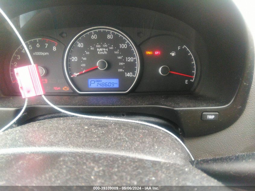 KMHDU4AD9AU858782 2010 Hyundai Elantra Blue/Gls/Se