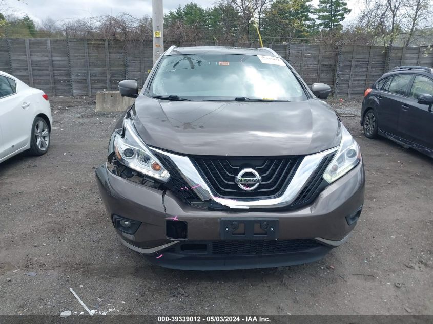 2016 Nissan Murano Platinum VIN: 5N1AZ2MH6GN142321 Lot: 39339012