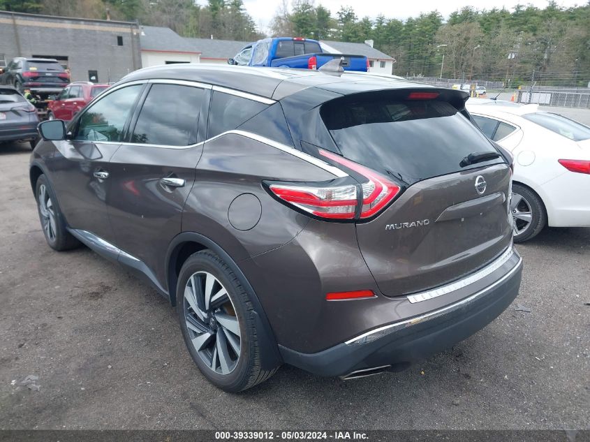 2016 Nissan Murano Platinum VIN: 5N1AZ2MH6GN142321 Lot: 39339012