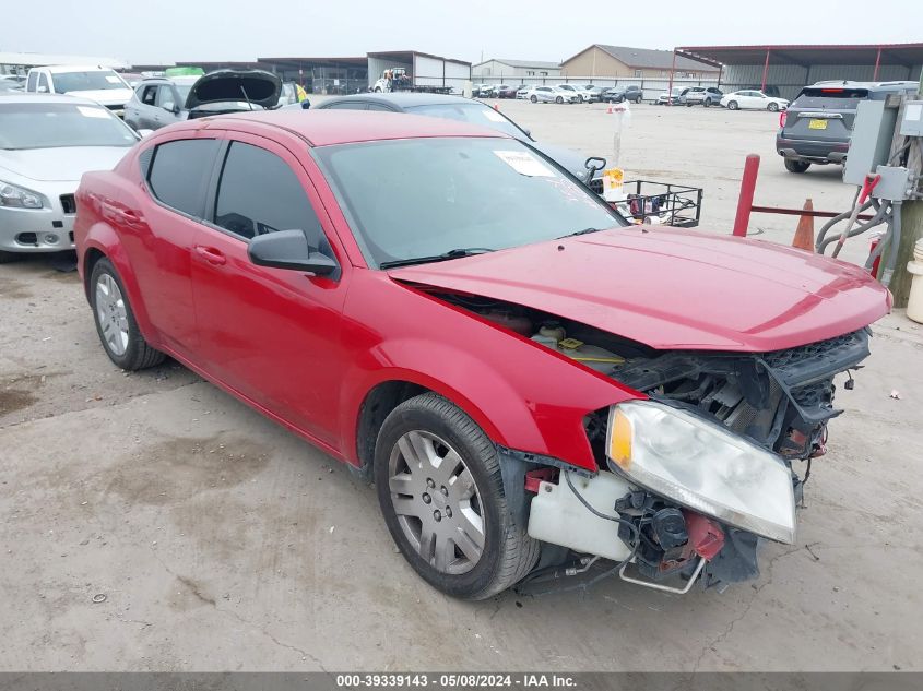 2013 Dodge Avenger Se VIN: 1C3CDZAB5DN541550 Lot: 39339143