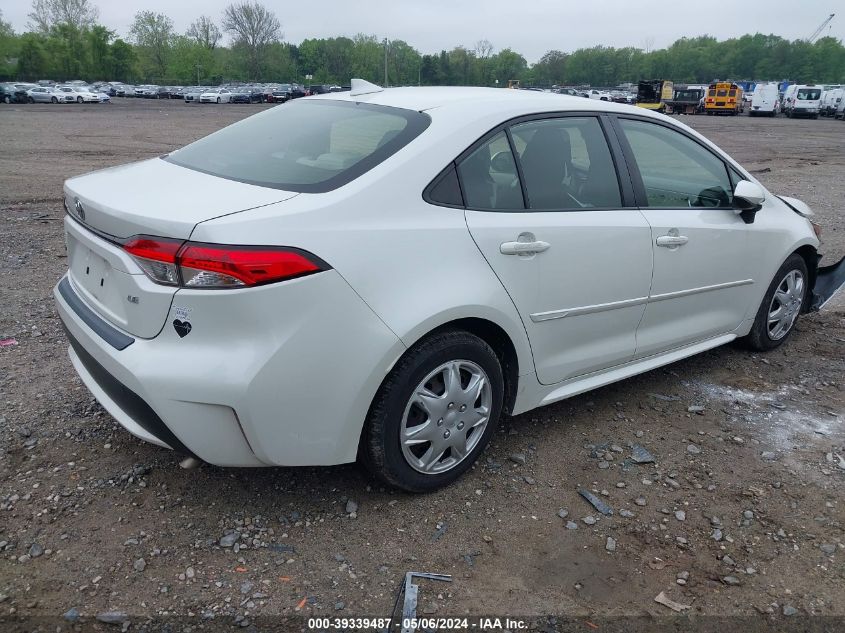 2020 Toyota Corolla Le VIN: JTDEPRAEXLJ052136 Lot: 39339487