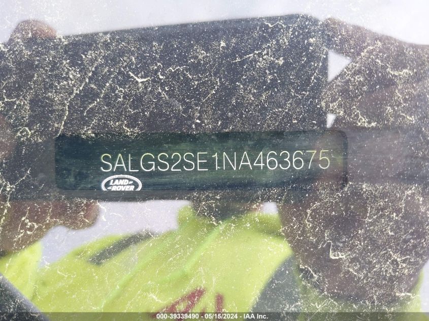 2022 Land Rover Range Rover P525 Westminster VIN: SALGS2SE1NA463675 Lot: 39339490