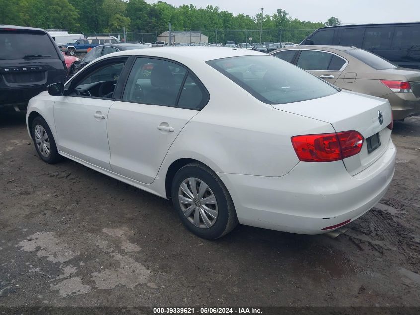 2013 Volkswagen Jetta 2.0L S VIN: 3VW2K7AJ6DM295009 Lot: 39339621