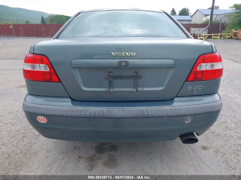 2002 Volvo S40 A VIN: YV1VS29572F844623 Lot: 39339713