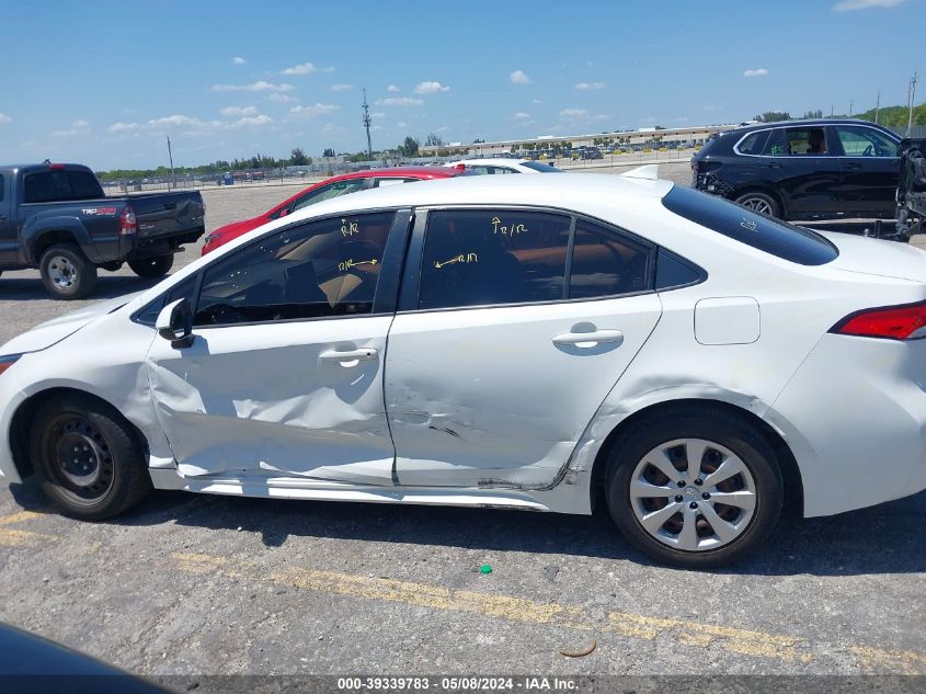 2020 Toyota Corolla Le VIN: JTDEPRAE2LJ025139 Lot: 39339783