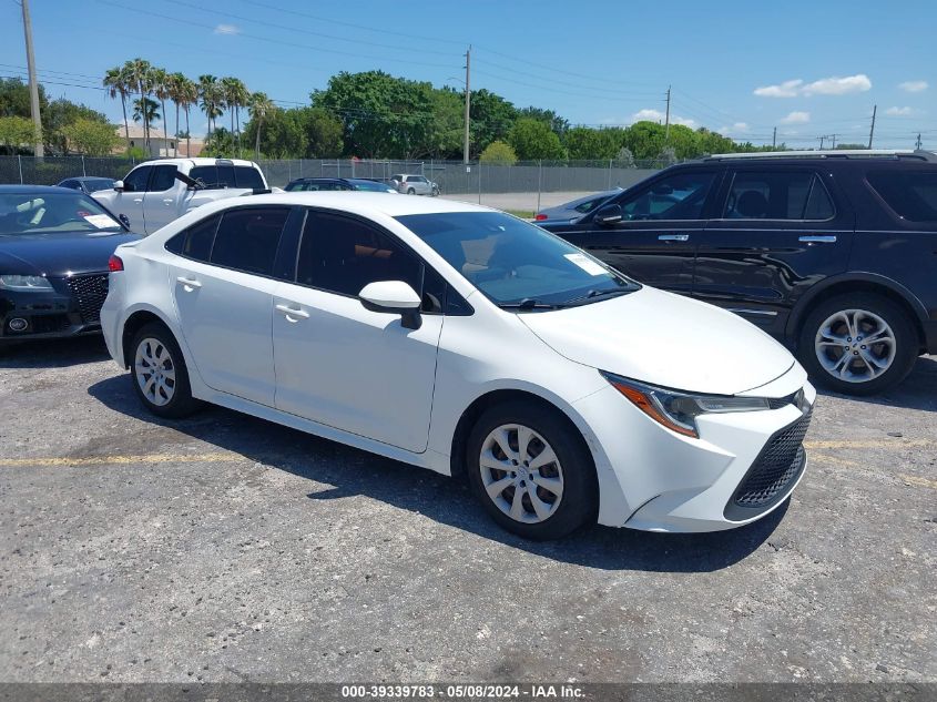 2020 Toyota Corolla Le VIN: JTDEPRAE2LJ025139 Lot: 39339783