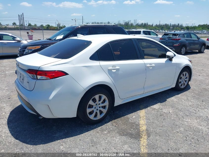 2020 Toyota Corolla Le VIN: JTDEPRAE2LJ025139 Lot: 39339783