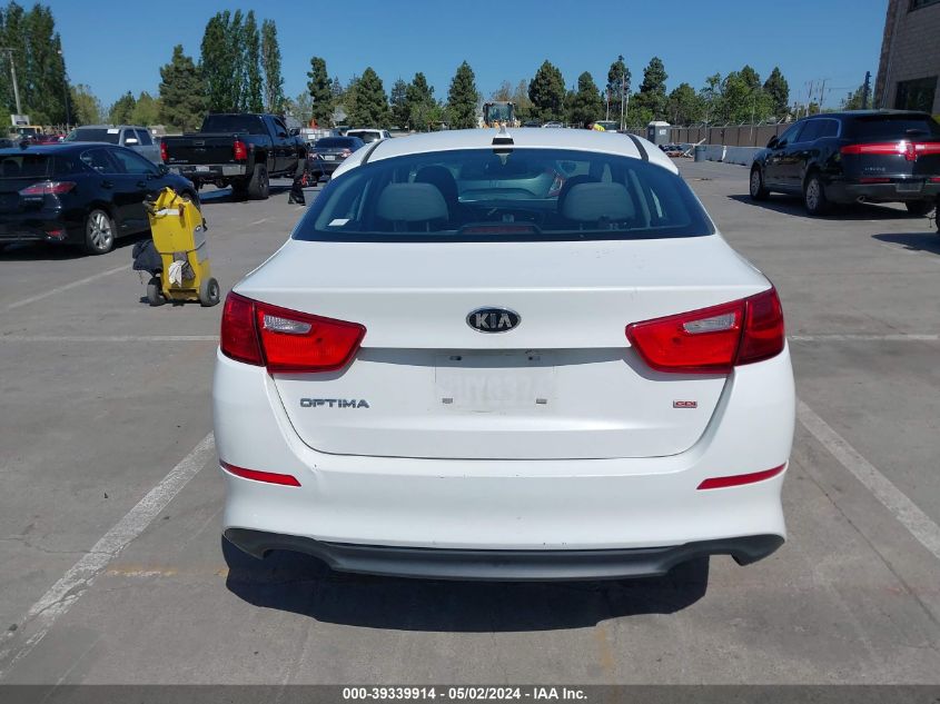 2015 Kia Optima Lx VIN: 5XXGM4A75FG496815 Lot: 39339914