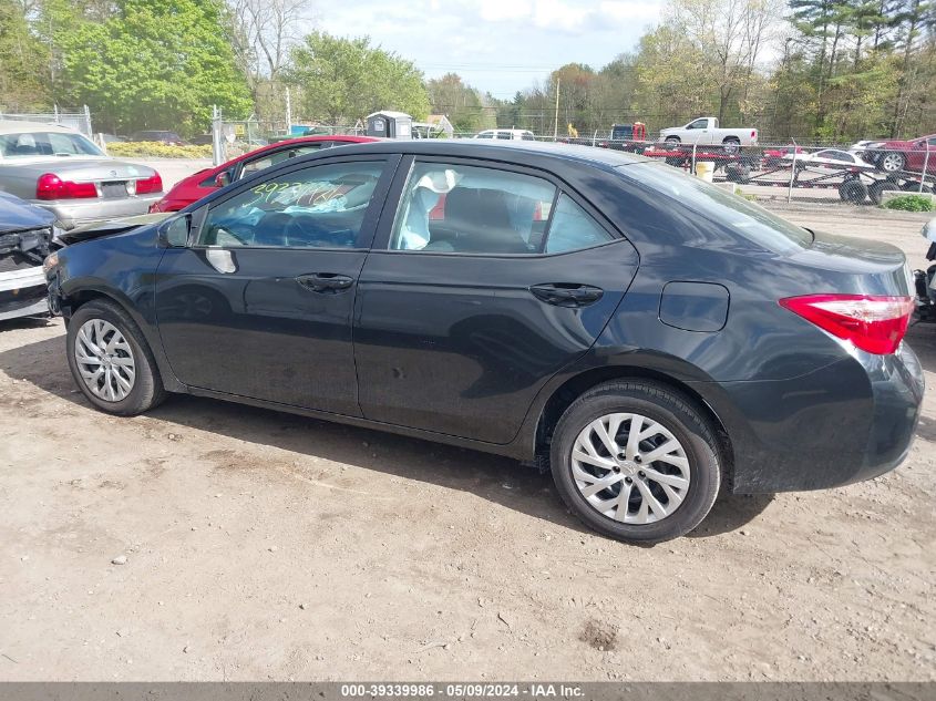 2019 Toyota Corolla Le VIN: 2T1BURHE4KC237343 Lot: 39339986