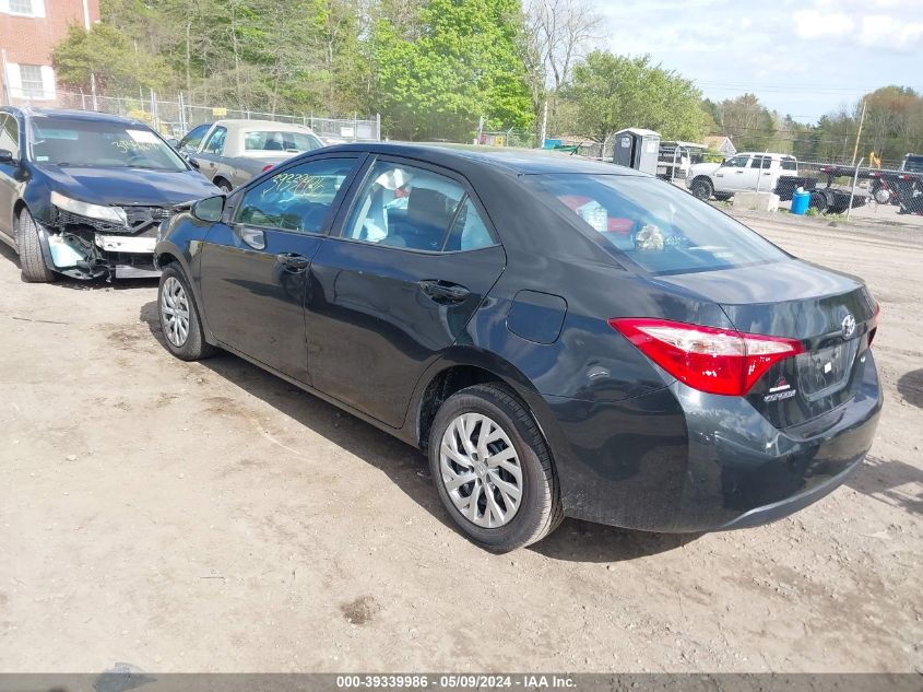 2019 Toyota Corolla Le VIN: 2T1BURHE4KC237343 Lot: 39339986