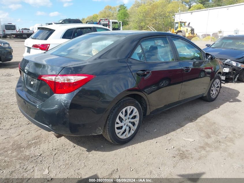 2019 Toyota Corolla Le VIN: 2T1BURHE4KC237343 Lot: 39339986