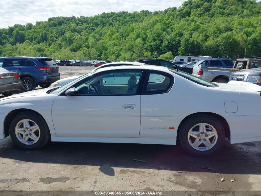 2001 Chevrolet Monte Carlo Ss VIN: 2G1WX15K219341129 Lot: 39340045