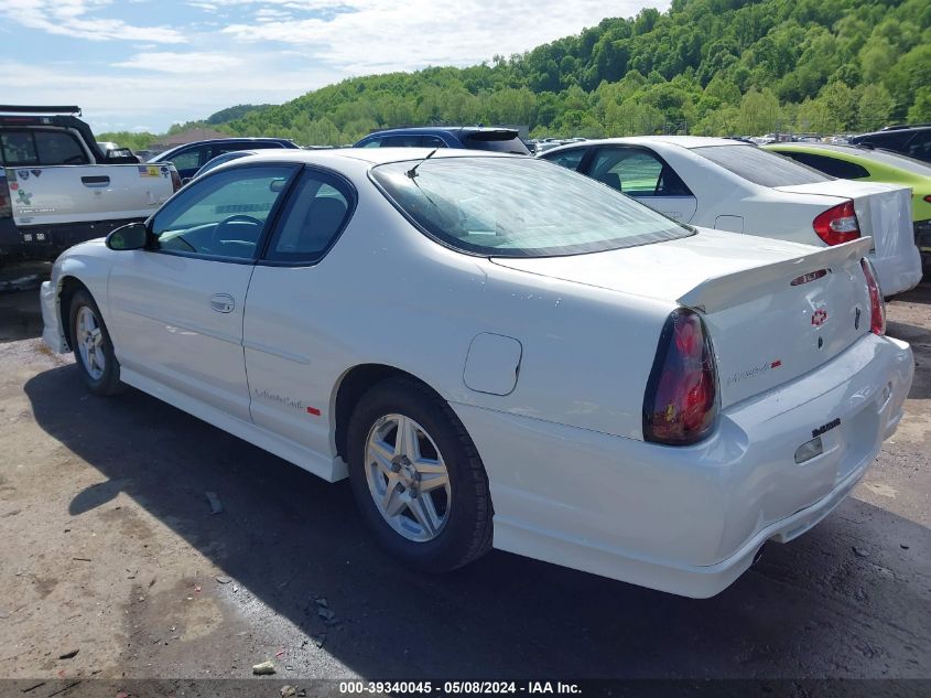 2001 Chevrolet Monte Carlo Ss VIN: 2G1WX15K219341129 Lot: 39340045