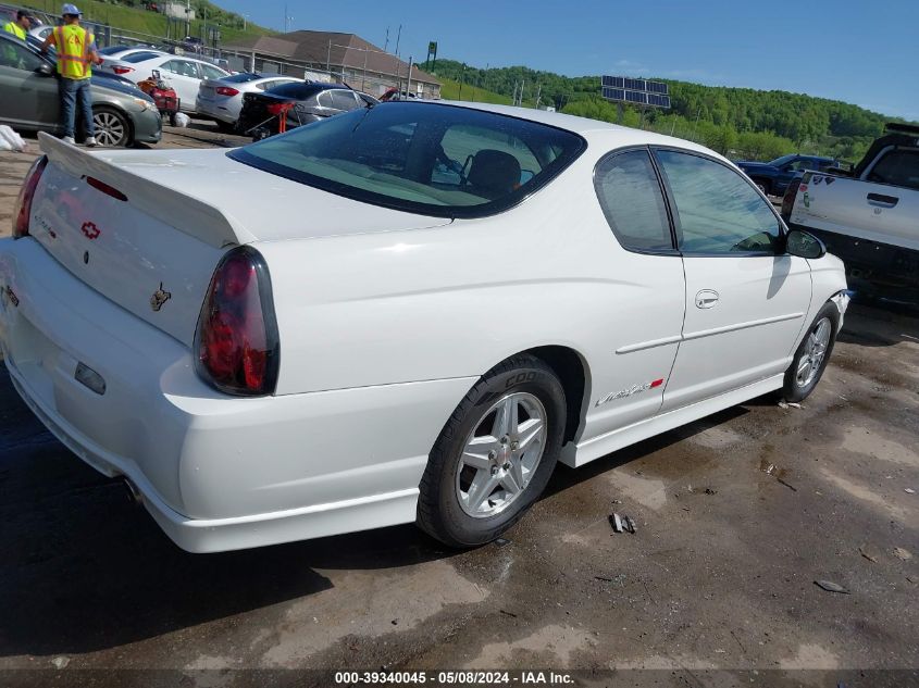 2001 Chevrolet Monte Carlo Ss VIN: 2G1WX15K219341129 Lot: 39340045