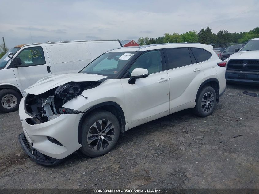 2021 TOYOTA HIGHLANDER VIN: 5TDGZRBH8MS137721