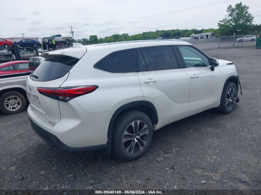 2021 Toyota Highlander Xle VIN: 5TDGZRBH8MS137721 Lot: 39340149