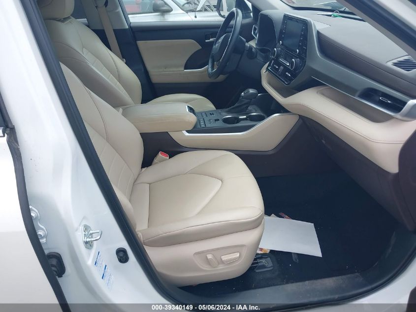 2021 TOYOTA HIGHLANDER VIN: 5TDGZRBH8MS137721