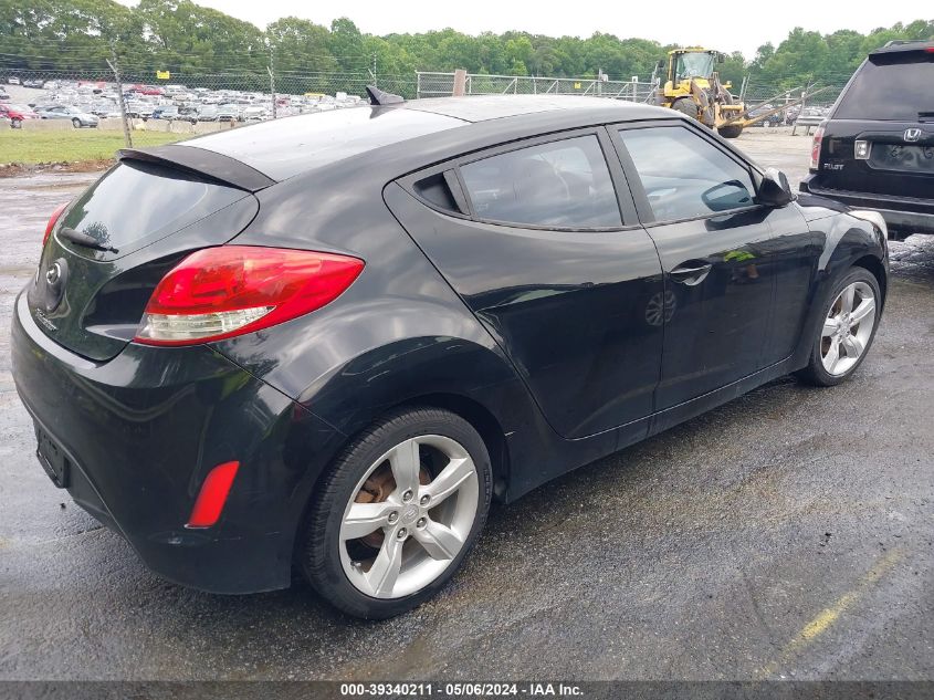 2012 Hyundai Veloster Base W/Gray VIN: KMHTC6AD3CU051445 Lot: 39340211