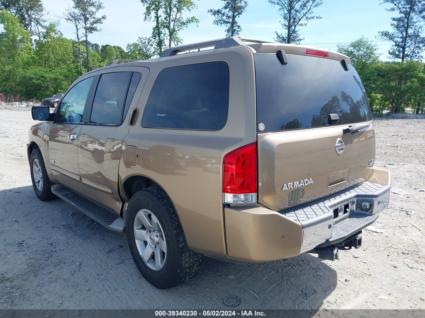 2005 Nissan Armada Le VIN: 5N1AA08A15N717642 Lot: 39340230