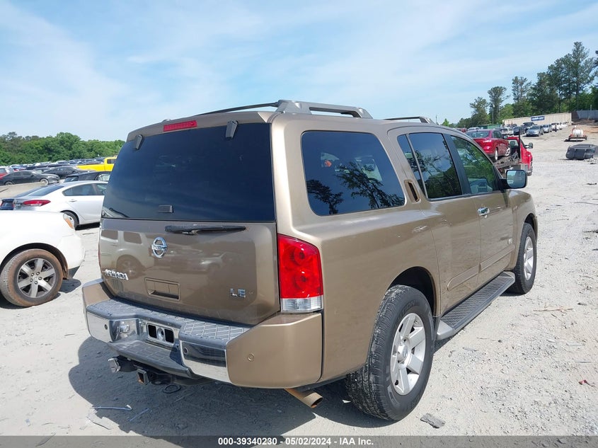 2005 Nissan Armada Le VIN: 5N1AA08A15N717642 Lot: 39340230