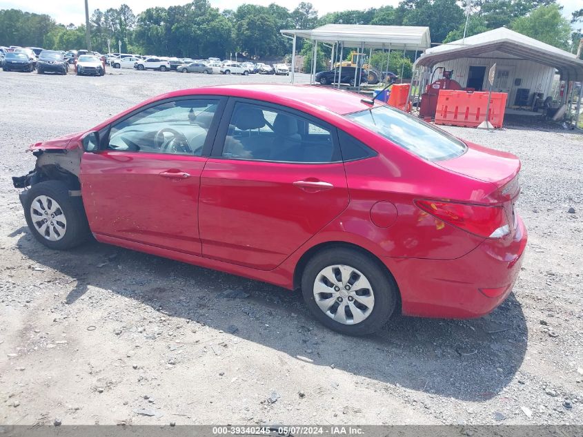 2016 Hyundai Accent Se VIN: KMHCT4AE7GU987099 Lot: 39340245