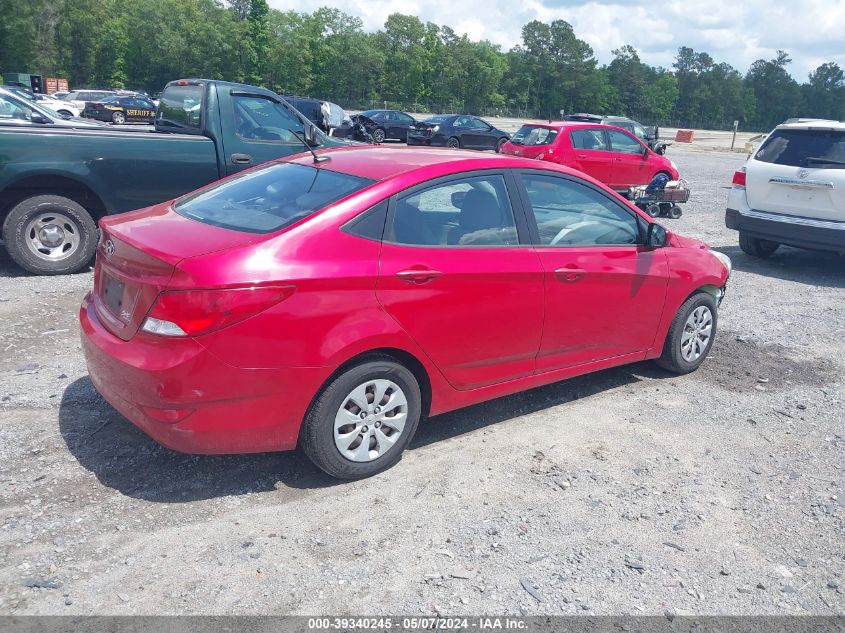 2016 Hyundai Accent Se VIN: KMHCT4AE7GU987099 Lot: 39340245