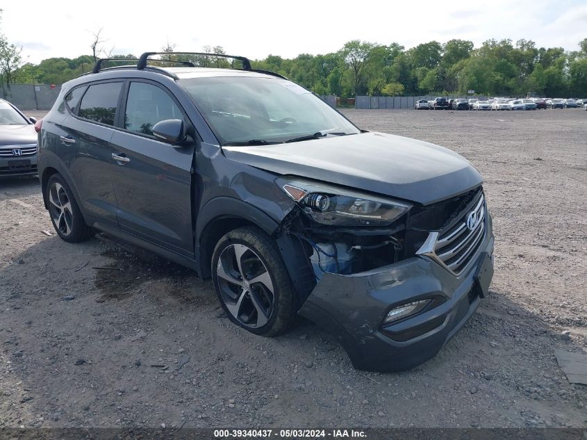 2016 Hyundai Tucson Limited VIN: KM8J3CA24GU179574 Lot: 39340437