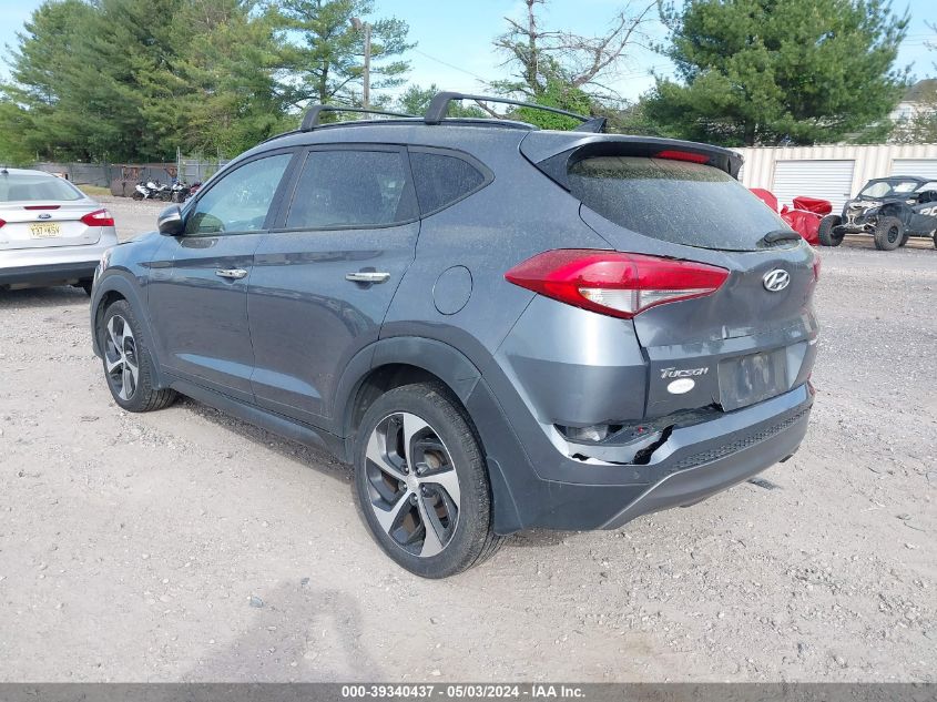 2016 Hyundai Tucson Limited VIN: KM8J3CA24GU179574 Lot: 39340437