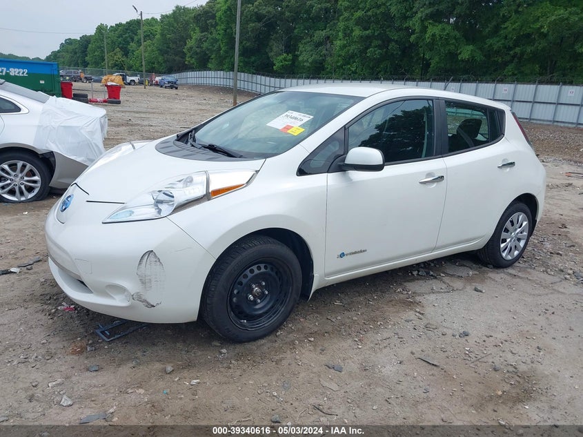 2015 Nissan Leaf S VIN: 1N4AZ0CPXFC324461 Lot: 39340616