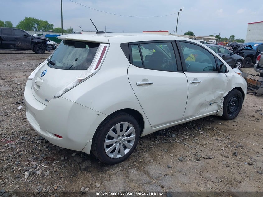 2015 Nissan Leaf S VIN: 1N4AZ0CPXFC324461 Lot: 39340616