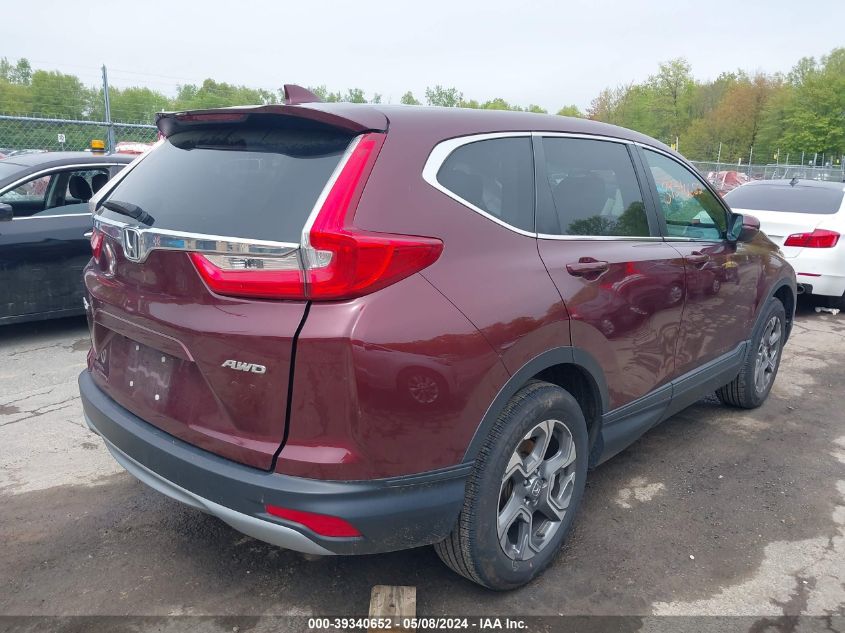 2019 Honda Cr-V Ex VIN: 2HKRW2H59KH604251 Lot: 39340652