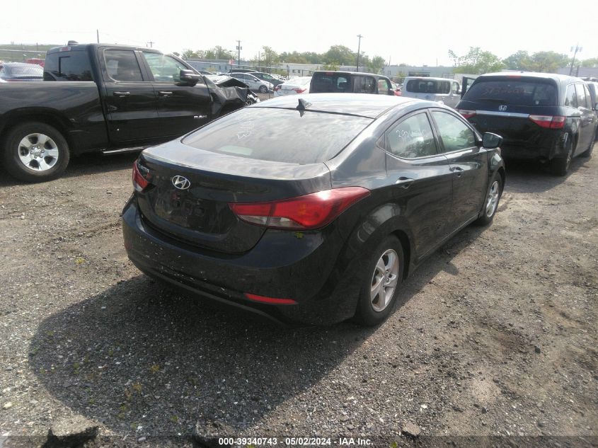 5NPDH4AE0FH620645 | 2015 HYUNDAI ELANTRA