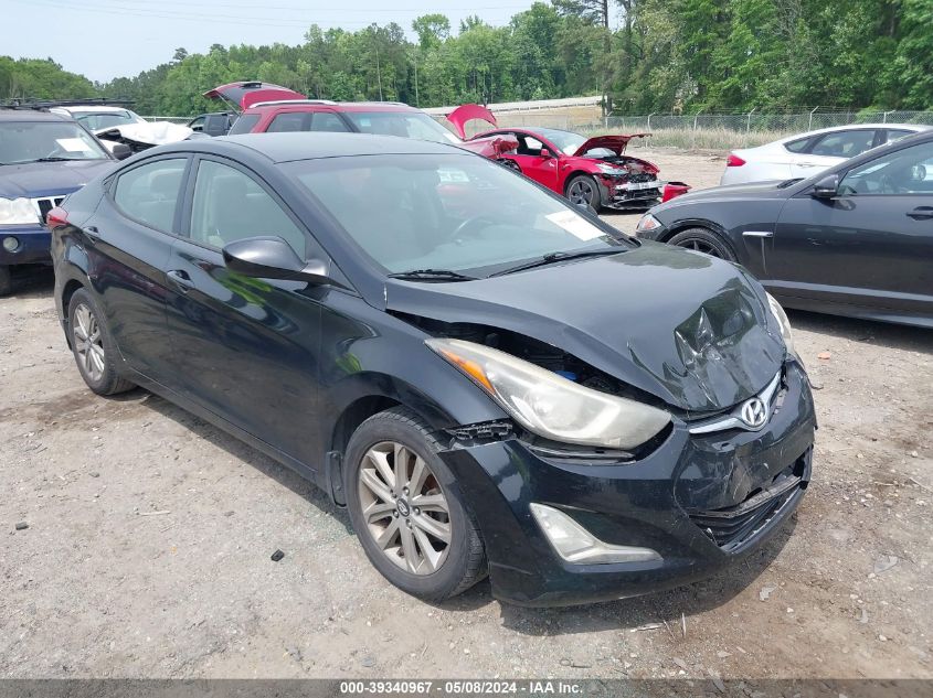 2014 Hyundai Elantra Se VIN: KMHDH4AE6EU059996 Lot: 39340967