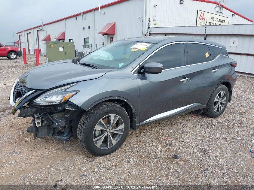 2020 Nissan Murano S Fwd VIN: 5N1AZ2AJ2LN121418 Lot: 39341003