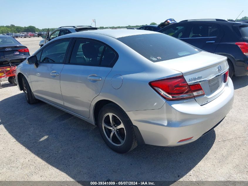 2015 Honda Civic Se VIN: 2HGFB2F74FH511396 Lot: 39341009