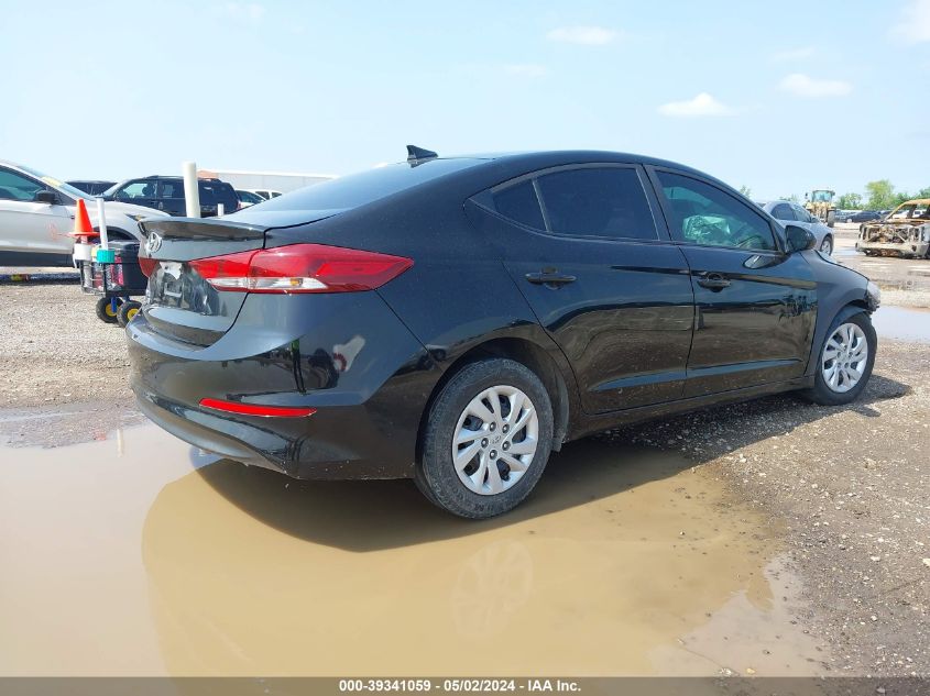 2017 Hyundai Elantra Se VIN: KMHD74LF4HU415651 Lot: 39341059