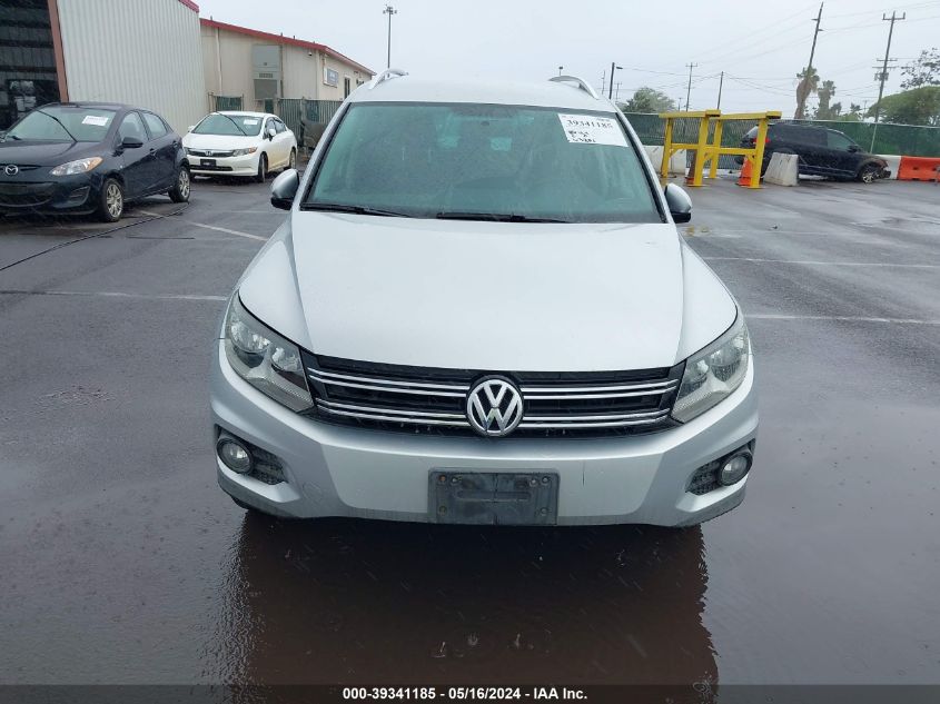 2014 Volkswagen Tiguan Se VIN: WVGAV3AX6EW503048 Lot: 39341185