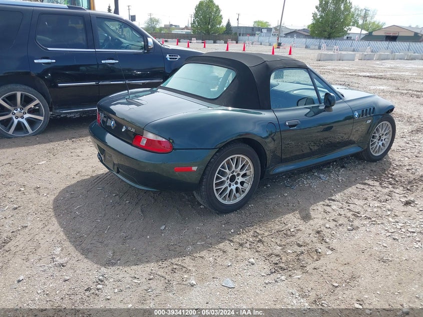 2000 BMW Z3 2.8 VIN: WBACH3349YLF44237 Lot: 39341200
