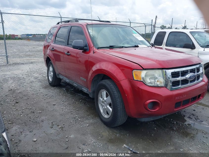 2008 Ford Escape Xls/Xls Manual VIN: 1FMCU02Z78KC24911 Lot: 39341380