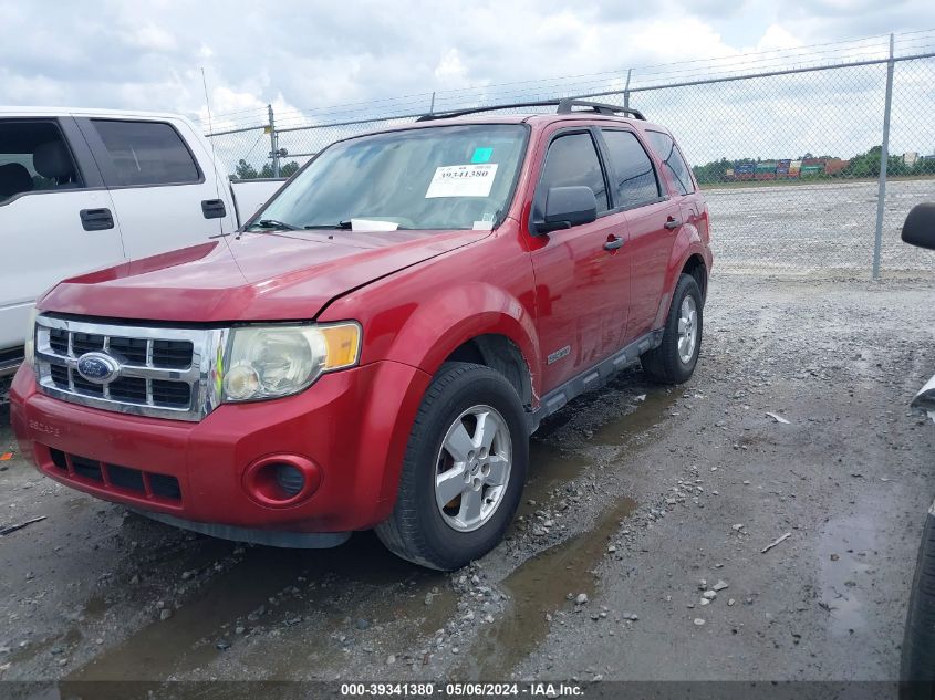 2008 Ford Escape Xls/Xls Manual VIN: 1FMCU02Z78KC24911 Lot: 39341380