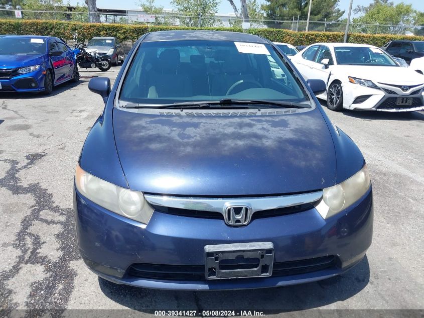 2008 Honda Civic Lx VIN: JHMFA16538S001710 Lot: 39341427