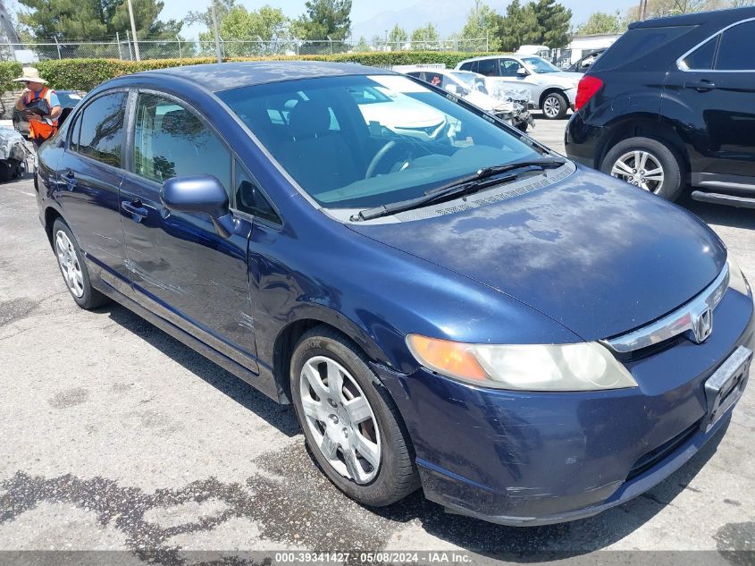 2008 Honda Civic Lx VIN: JHMFA16538S001710 Lot: 39341427