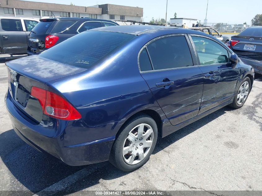 2008 Honda Civic Lx VIN: JHMFA16538S001710 Lot: 39341427