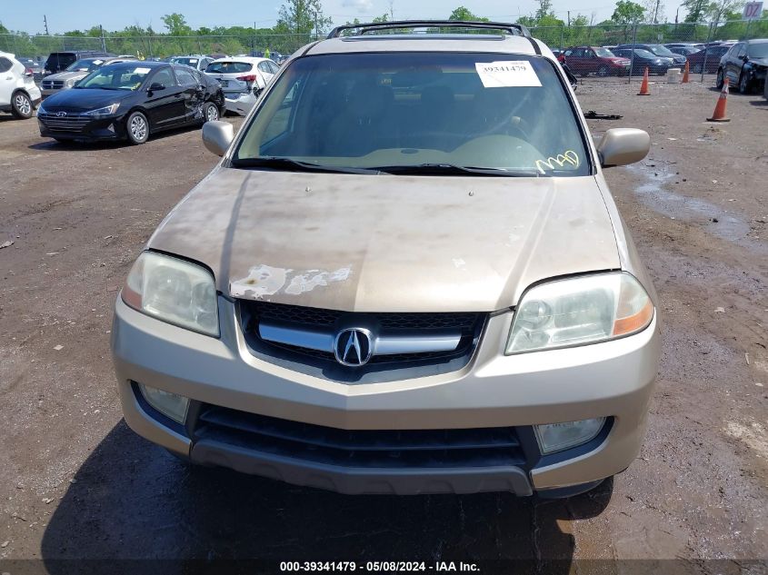 2001 Acura Mdx VIN: 2HNYD18621H516678 Lot: 39341479