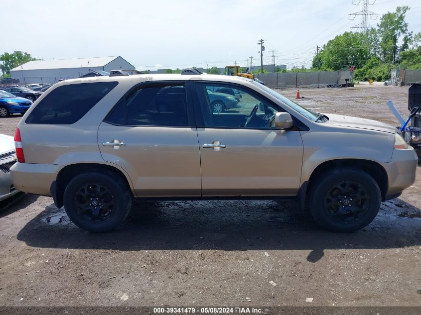 2001 Acura Mdx VIN: 2HNYD18621H516678 Lot: 39341479