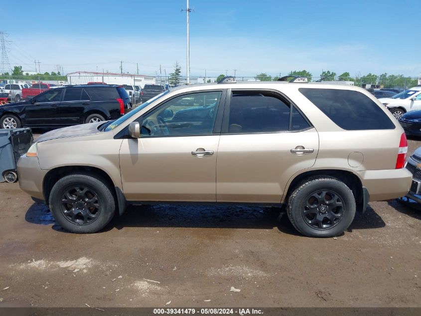 2001 Acura Mdx VIN: 2HNYD18621H516678 Lot: 39341479