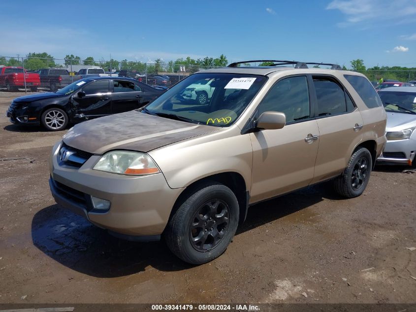 2001 Acura Mdx VIN: 2HNYD18621H516678 Lot: 39341479